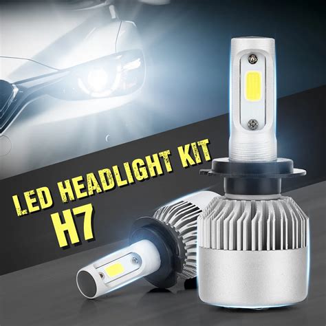 S2 COB H7 LED Headlight 72W 8000LM All In One Car LED Headlights Bulb Headlamp Fog Light 12V ...