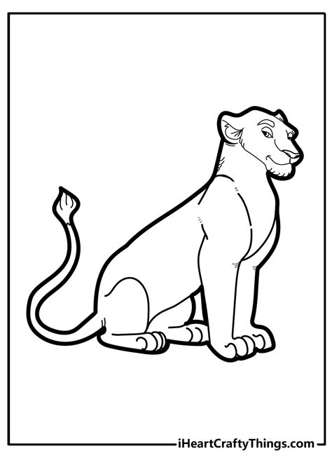 Lion Family Coloring Pages