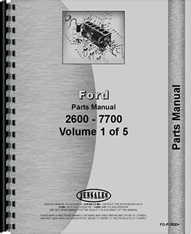 Ford 3600 Tractor Parts Manual