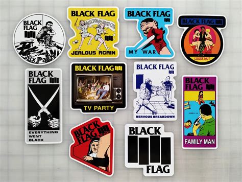 Black Flag Sticker Pack (10 Stickers) – Omni-Cult