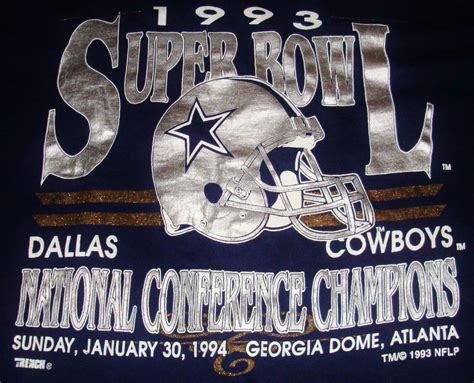 Dallas Cowboys 1993 Superbowl National Conference Cha… - Gem