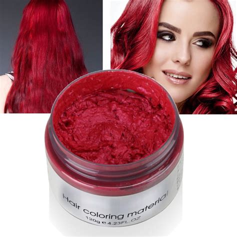 Hair Color Wax Temporary Modeling Unisex Hair Color Wax DIY Dyeing Wax Temporary Molding 7 ...