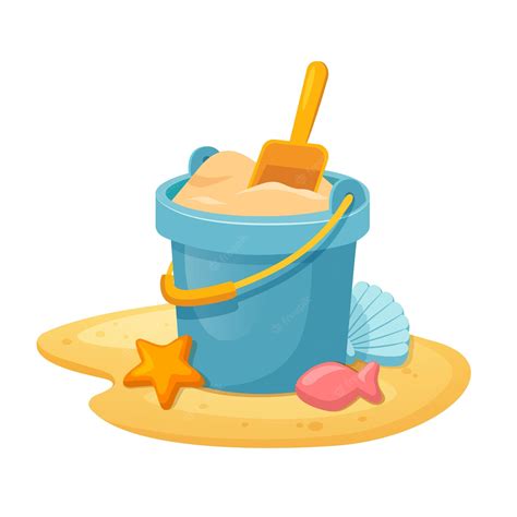 Beach Bucket Clipart