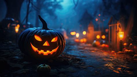 Halloween Pumpkin 4K #3321m Wallpaper PC Desktop