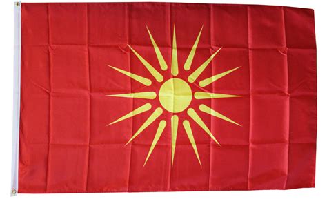 North Macedonia, Republic of - 3'X5' Polyester Flag (1992-1995) - Banners / Flags