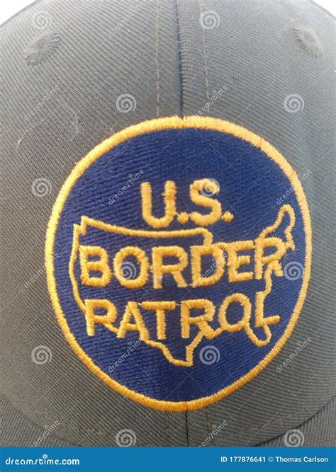 U.S. Border Patrol Patch on a Hat Editorial Photo - Image of immigration, border: 177876641