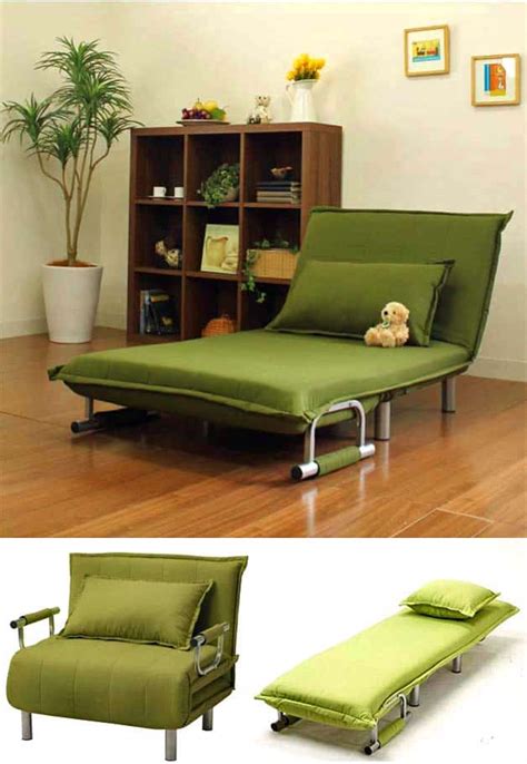 Folding sofas, beds and chaise-lounges for small spaces