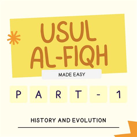 Usul-Al-Fiqh Made Easy (Part 1)- History And Evolution