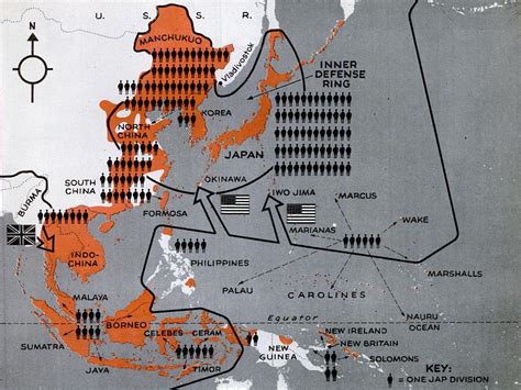1944 Pacific War map – Never Was