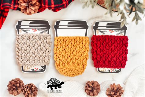 Country Cottage Cozy - Free Crochet Cup Cozy Pattern - The Turtle Trunk