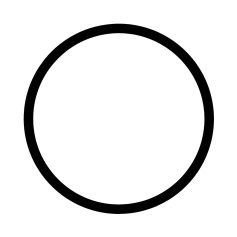 Empty Black Circle Black Border transparent PNG - StickPNG