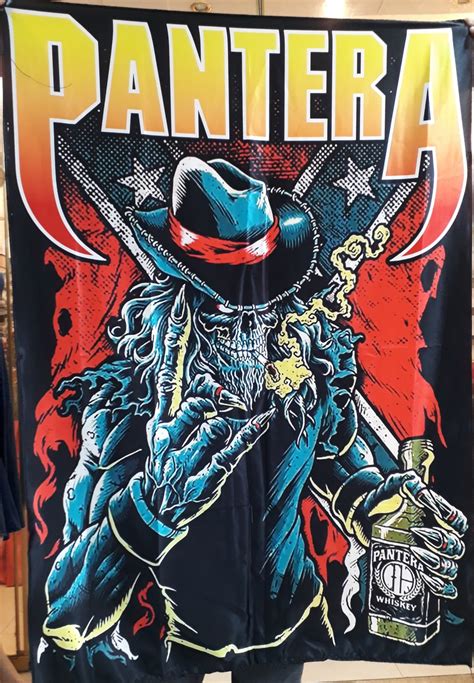 PANTERA Band Logo FLAG CLOTH POSTER WALL TAPESTRY BANNER CD Thrash Metal