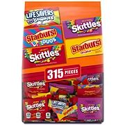 Mars Wrigley (Skittles, Starburst & Life Savers) Fun Size Halloween Candy Assortment Bag - Shop ...