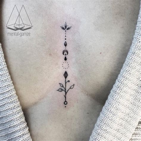 Minimalist sternum piece for Sarah.