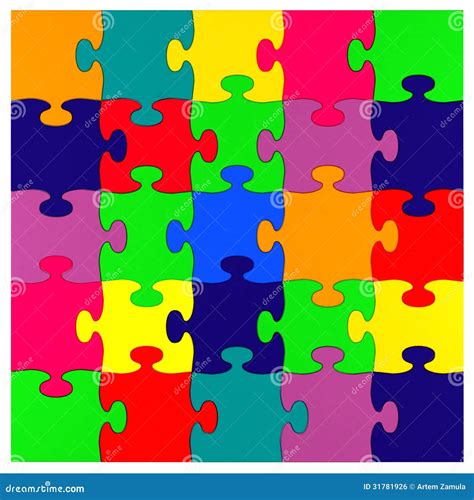 Rainbow Puzzle Royalty Free Stock Image - Image: 31781926