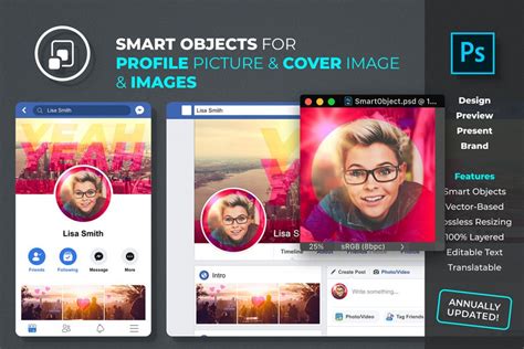 Free Facebook Profile Mockup 2019 PSD_02 | Free Mockups, Best Free PSD ...