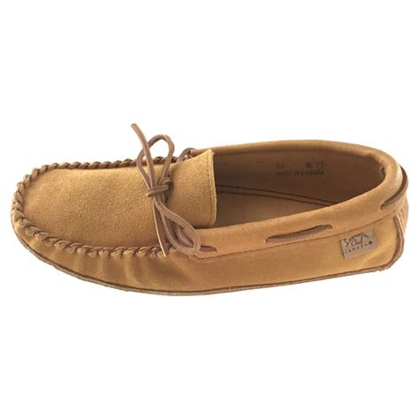 Men's Dark Tan Genuine Suede Soft Sole Indoor Casual Moccasin Slippers – Leather-Moccasins