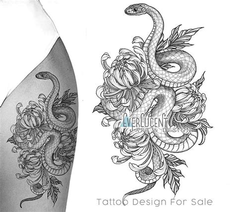 Update more than 74 snake flower tattoo design latest - in.coedo.com.vn