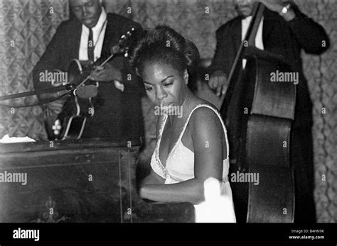 Nina Simone June 1965 Jazz singer Pictured preforming at Annies Club ...