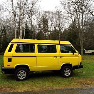 Yellow #VW #Vanagon. #FAS #Harpswell #ME | vagabondblogger | Flickr