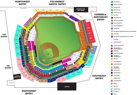 Rangers Baseball, Texas Rangers, Ballparks, Seating Charts, Places To ...