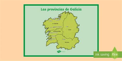 FREE! - Póster: Las provincias de Galicia (teacher made)