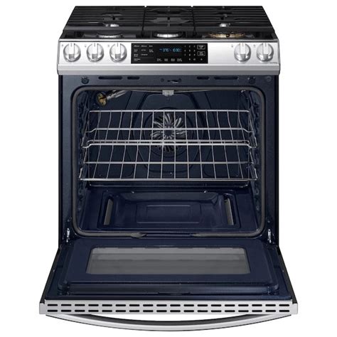 Samsung 6.0 cu. ft. Smart Slide-in Gas Range with Air Fry in Stainless Steel NX60T8511SS ...