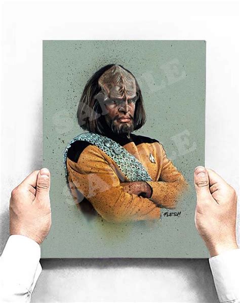 Star Trek Next Generation Worf A4 Portrait - Etsy