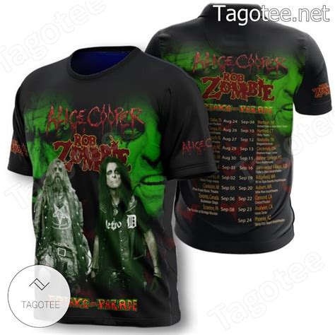 Alice Cooper Rob Zombie Freaks On Parade T-shirt, Hoodie - Tagotee