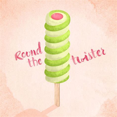 Twister Ice Cream Illustration for a Fun Summer Party