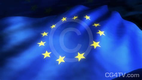 European Flag HD Animated Semless Loop