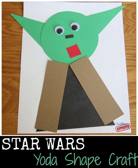 Star Wars Yoda Shape Craft - Toddler Approved