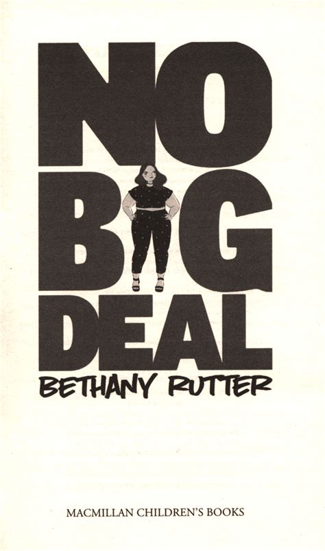 No Big Deal : A Fierce and Body-positive YA Romance