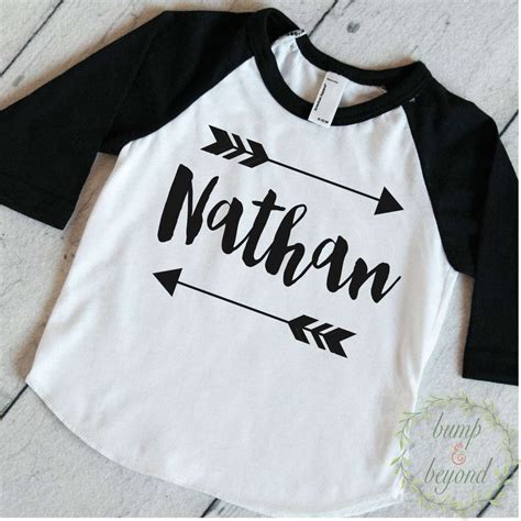 Baby Boy Clothes Personalized Name Shirt Hipster Baby Clothes Arrow Cu ...