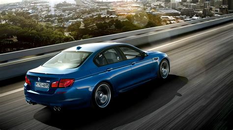 Blue 2013 BMW M5 back side view wallpaper - Car wallpapers - #52285