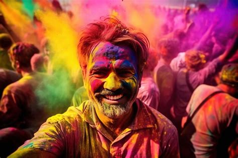 Premium AI Image | Holi festival celebrations in Nandgaon India Every Indian state celebrates ...
