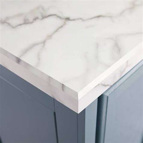 Wilsonart laminate with beveled edge - Laurel Home