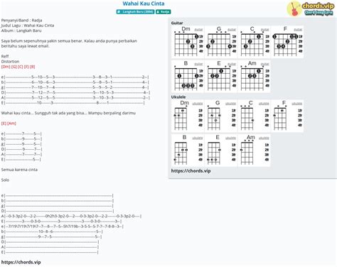 Chord: Wahai Kau Cinta - tab, song lyric, sheet, guitar, ukulele | chords.vip