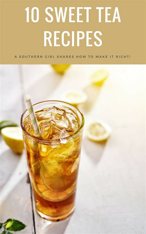 10 Sweet Tea Recipes - a FREE book! - The Country Chic Cottage