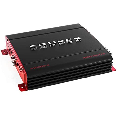 New Crunch PX-1000.4 4 Channel 1000 Watt Amp Car Stereo Amplifier ...