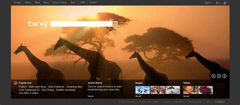 New Bing homepage goes live, now with larger featured photo and tiles ...