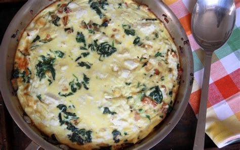 Frittata with spinach, pancetta & ricotta (a Barefoot Contessa makeover) | Foodlets