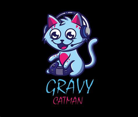 Gravy cat Man gravycatman gaming Comforter Painting by Reid Thomas | Pixels