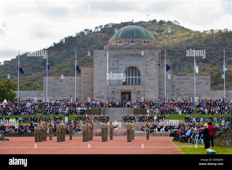 National Anzac Day Ceremony at the Australian War Memorial. Canberra ...