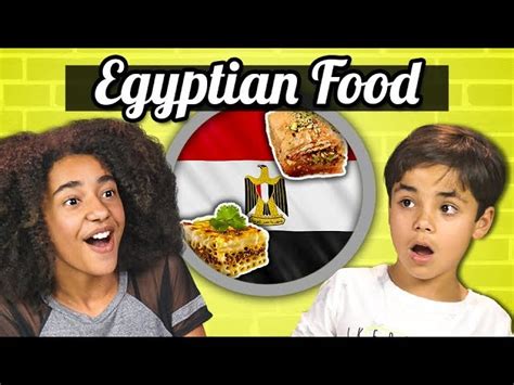 Kids Try Egyptian Food (5th Grade Review) - English ESL video lesson