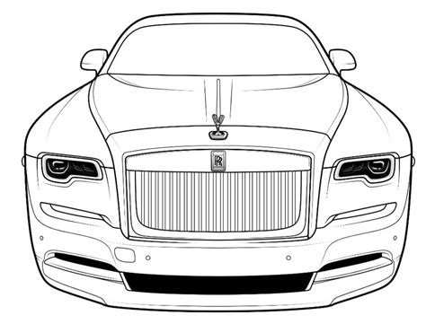 Rolls Royce Free Printable Coloring Page - Free Printable Coloring Pages for Kids