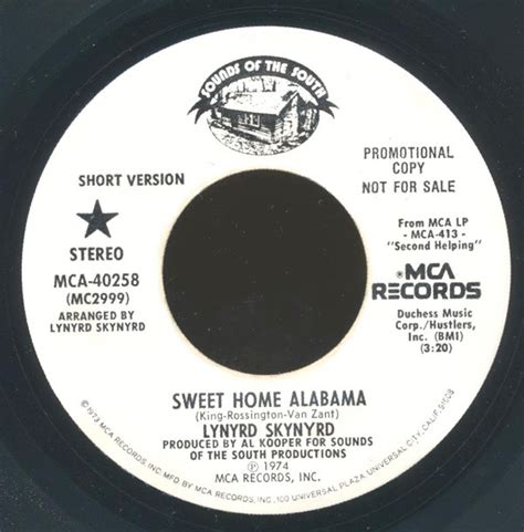 Lynyrd Skynyrd – Sweet Home Alabama (1974, Vinyl) - Discogs