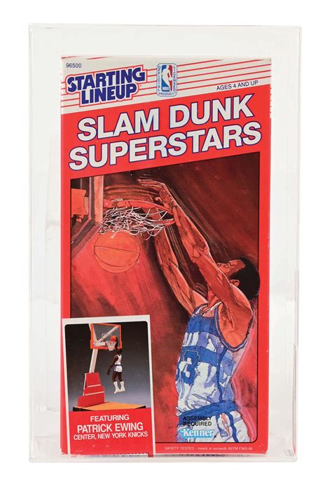 1989 KENNER STARTING LINEUP SLAM DUNK SUPERSTARS PATRICK EWING AFA 80. - auctions & price archive