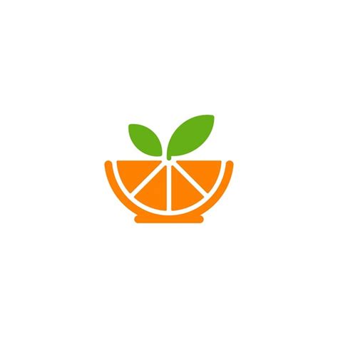 Premium Vector | Modern and Unique bowl Orange Logo Template