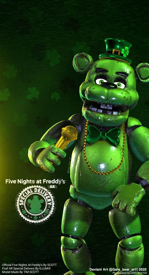 Shamrock Freddy by GareBearArt1 on DeviantArt | Games de terror, Arte assustadora, Fnaf